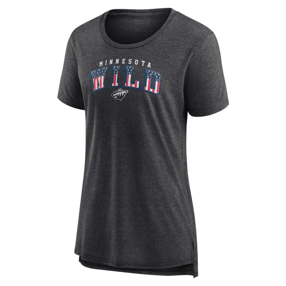 Minnesota Wild Women's Proud Tri-Blend T-Shirt - Gray - NHL
