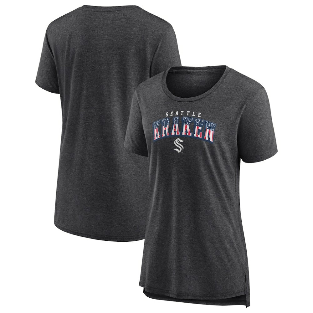 Seattle Kraken Women's Proud Tri-Blend T-Shirt - Gray - NHL