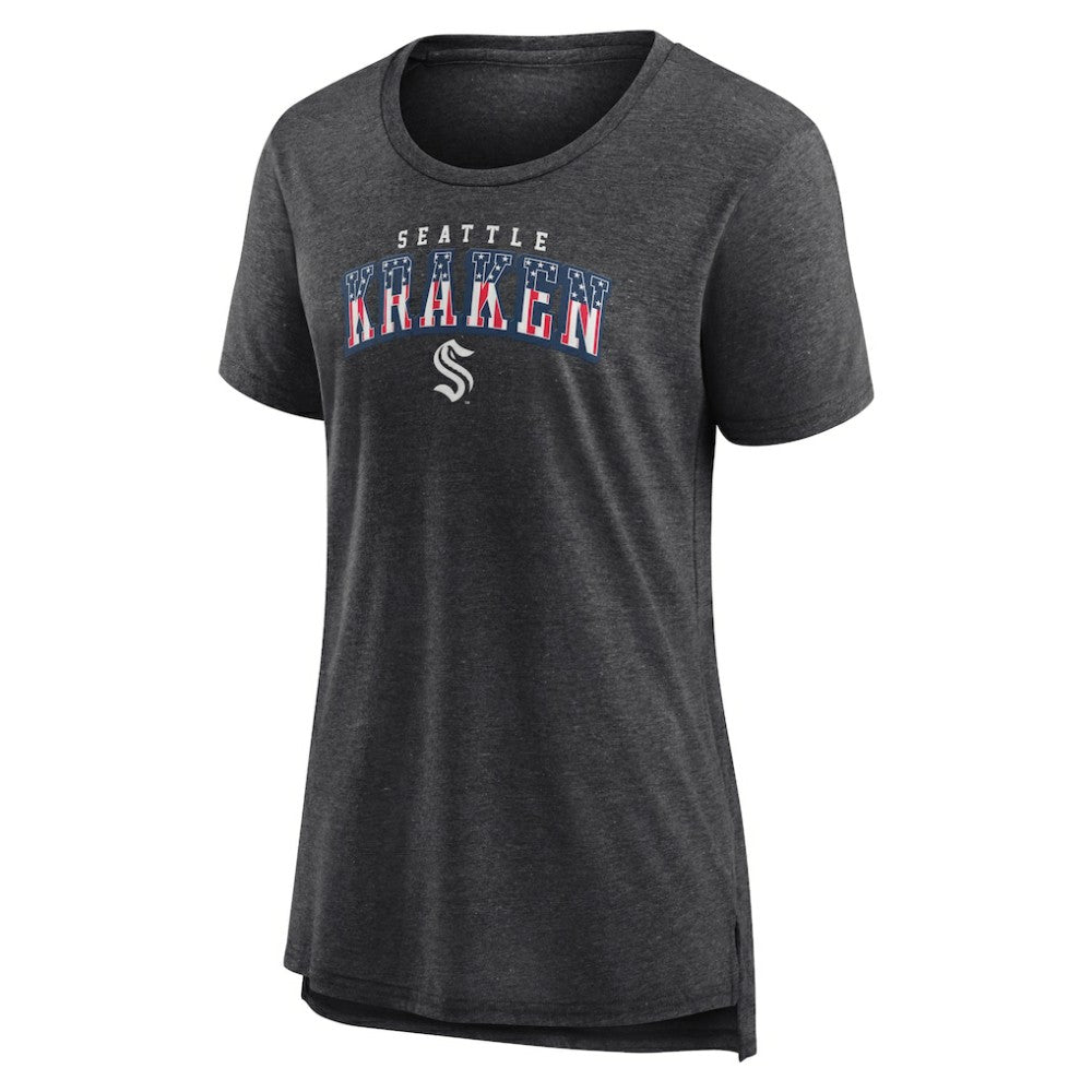 Seattle Kraken Women's Proud Tri-Blend T-Shirt - Gray - NHL