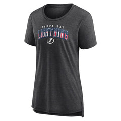 Tampa Bay Lightning Women's Proud Tri-Blend T-Shirt - Gray - NHL
