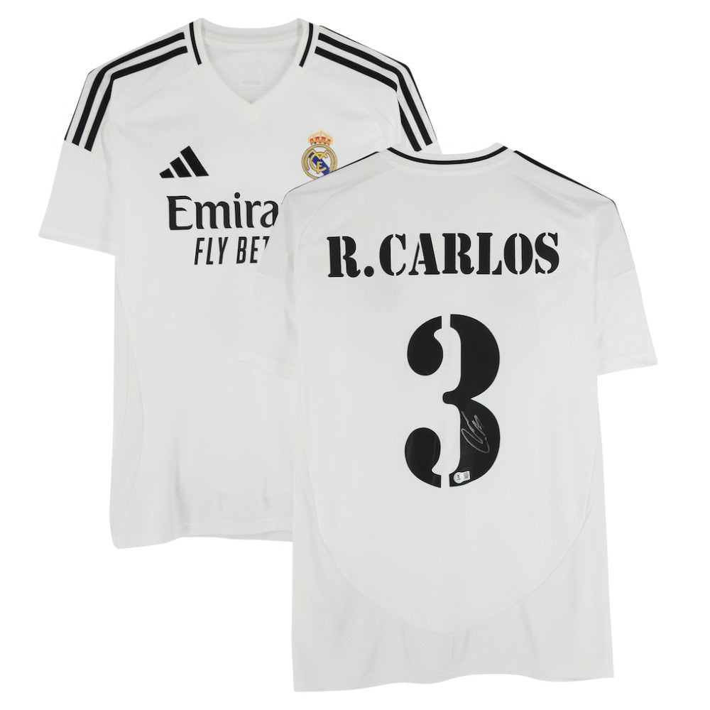 Roberto Carlos Real Madrid Autographed 2024-25 White Home Jersey BAS | Fanatics online