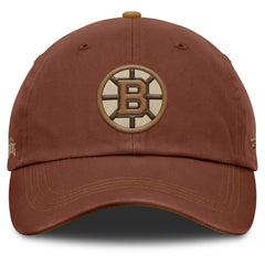 Boston Bruins Fanatics Fall Leaves Timber Adjustable Hat - Brown - NHL