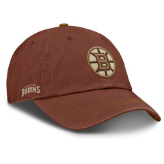 Boston Bruins Fanatics Fall Leaves Timber Adjustable Hat - Brown - NHL