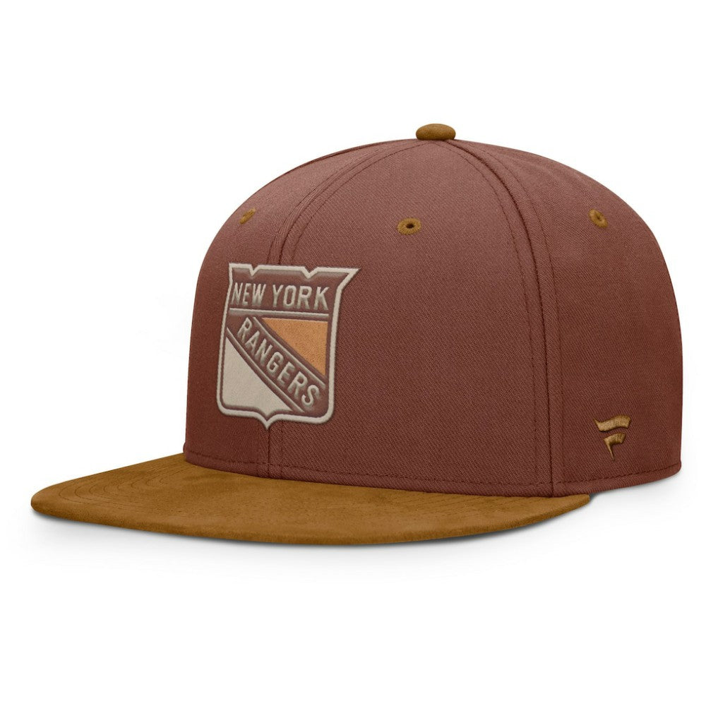 New York Rangers Fanatics Fall Leaves Acreage Snapback Hat - Brown - NHL