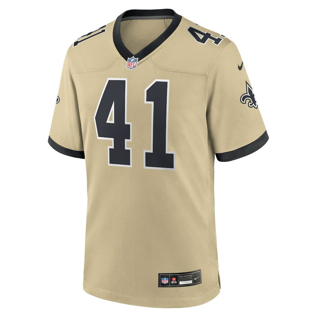 Alvin Kamara New Orleans Saints Youth Gameday Golds Alternate Game Player Jersey Gold | Nike for Sale