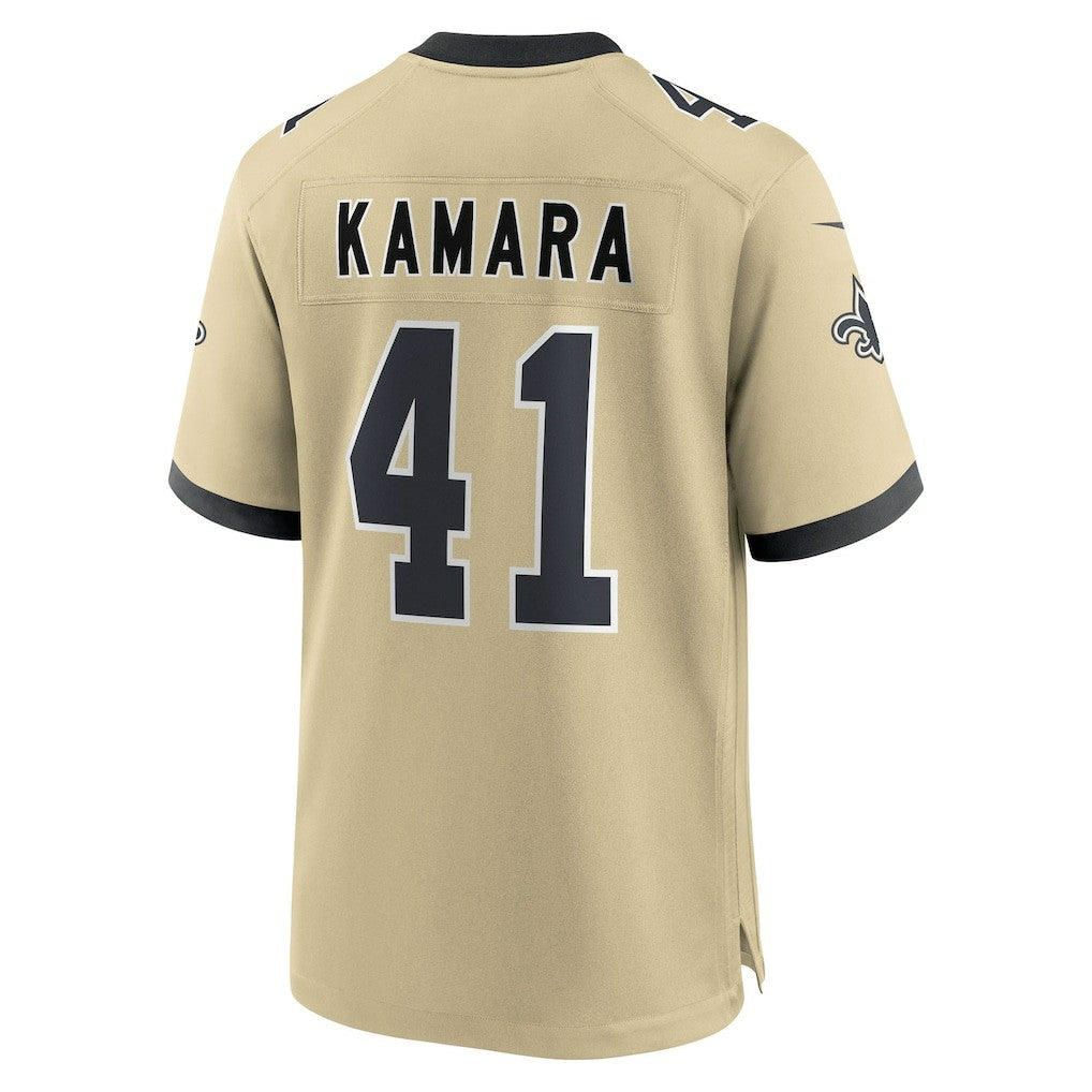 Alvin Kamara New Orleans Saints Youth Gameday Golds Alternate Game Player Jersey Gold | Nike for Sale