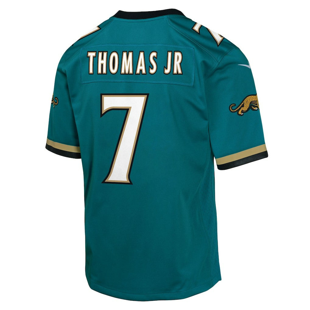Brian Thomas Jr. Jacksonville Jaguars Youth Alternate 2 Prowler Throwback Game Jersey Teal | Nike for Sale