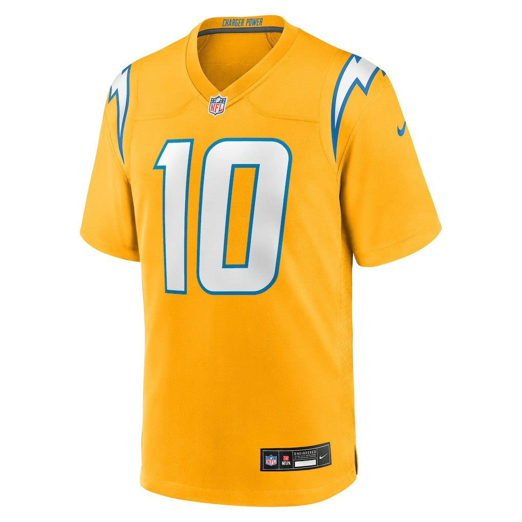 Justin Herbert Los Angeles Chargers Youth Alternate Charger Power Game Player Jersey Gold | Nike for Sale