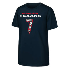 C.J. Stroud Houston Texans Outerstuff Youth Mainliner Drip Player Name & Number T-Shirt Navy | NFL