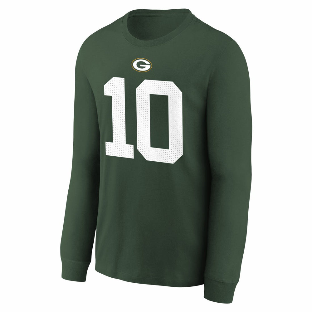 Jordan Love Green Bay Packers Youth Player Name & Number Long Sleeve T-Shirt Green | Nike for Sale