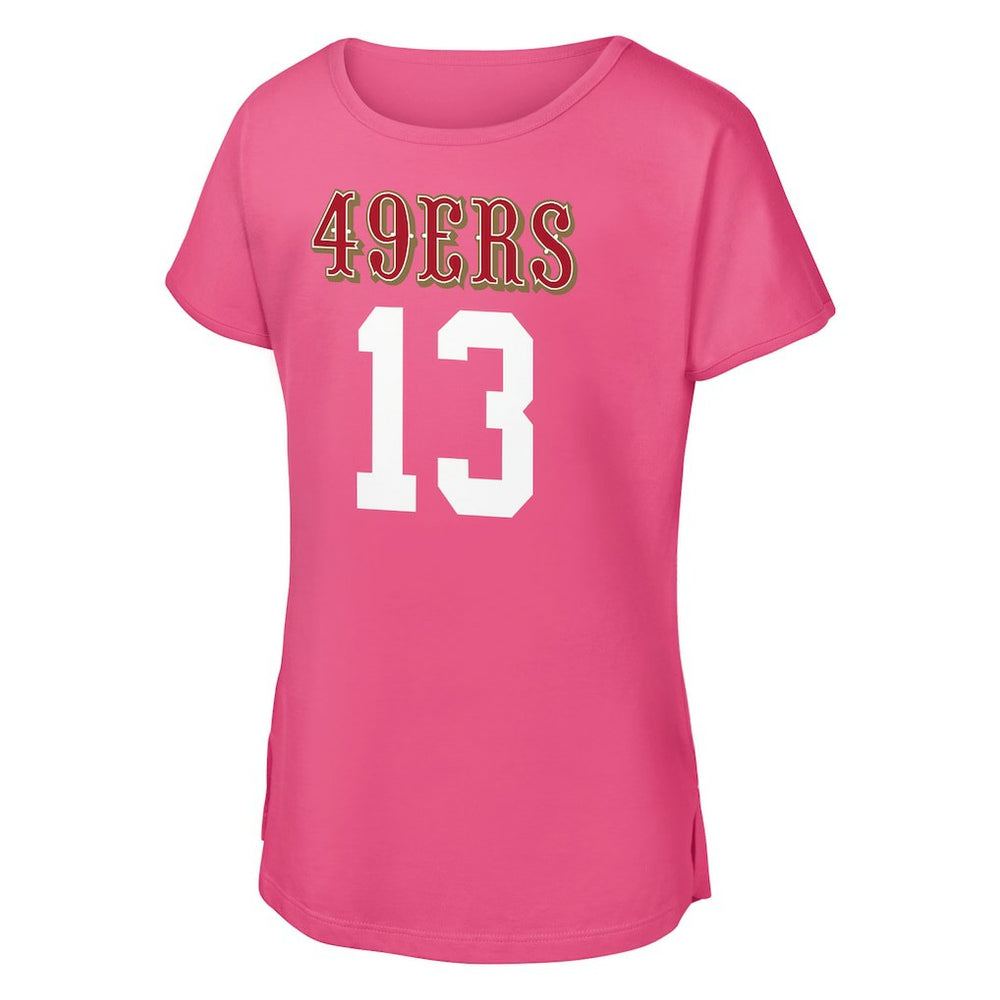 Brock Purdy San Francisco 49ers Outerstuff Girls Youth Player Name & Number T-Shirt Pink | NFL