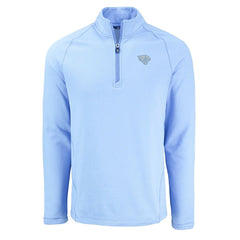 Jacksonville Jaguars Cutter & Buck Peshastin Eco Fleece Recycled Raglan Quarter-Zip Top Powder Blue | NFL