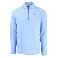 Tampa Bay Buccaneers Cutter & Buck Peshastin Eco Fleece Recycled Raglan Quarter-Zip Top Powder Blue | NFL