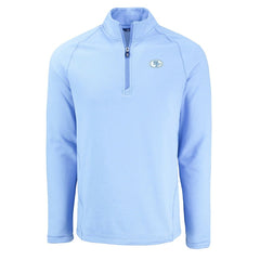 San Francisco 49ers Cutter & Buck Peshastin Eco Fleece Recycled Raglan Quarter-Zip Top Powder Blue | NFL