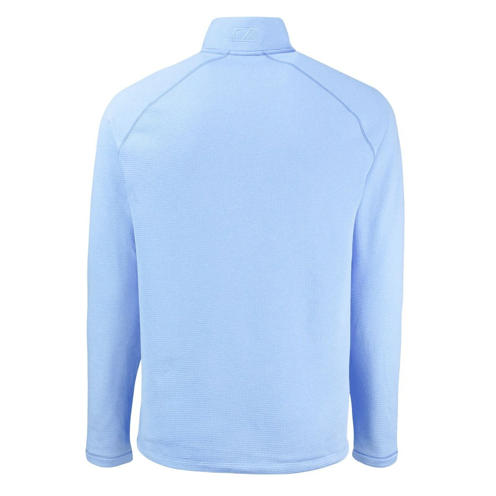 Chicago Bears Cutter & Buck Peshastin Eco Fleece Recycled Raglan Quarter-Zip Top Powder Blue | NFL