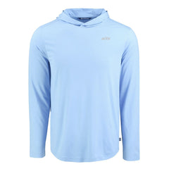 New York Jets Men's Cutter & Buck Coastline Epic Comfort Eco Recycled Men's Hooded Shirt Powder Blue | NFL
