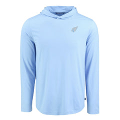 Arizona Cardinals Men's Cutter & Buck Coastline Epic Comfort Eco Recycled Men's Hooded Shirt Powder Blue | NFL