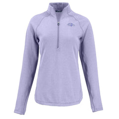 Baltimore Ravens Cutter & Buck Women's Peshastin Eco Fleece Recycled Half-Zip Top Purple | NFL