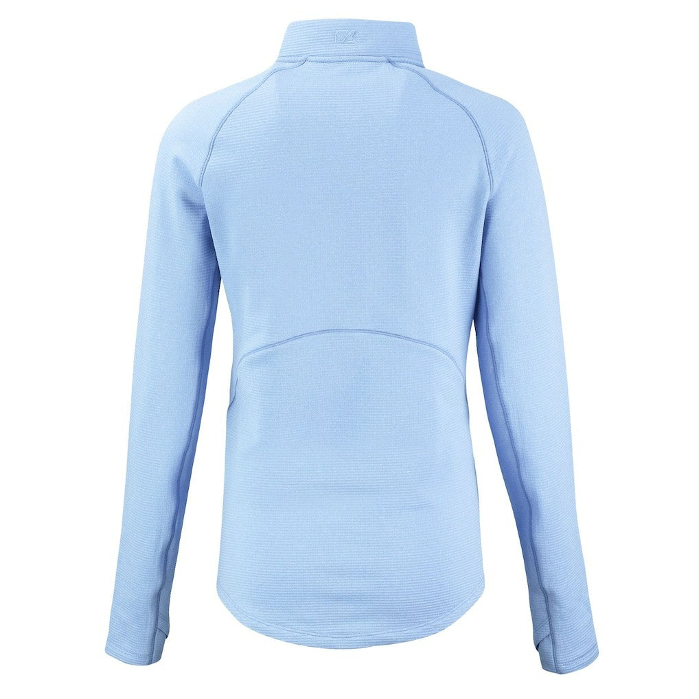 Baltimore Ravens Cutter & Buck Women's Peshastin Eco Fleece Recycled Half-Zip Top Powder Blue | NFL