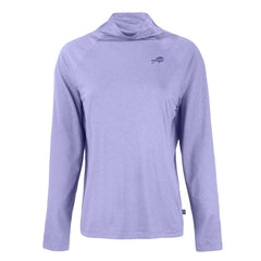 Buffalo Bills Cutter & Buck Women's Coastline Epic Comfort Eco Recycled Funnel Neck Pullover Top Lavender | NFL
