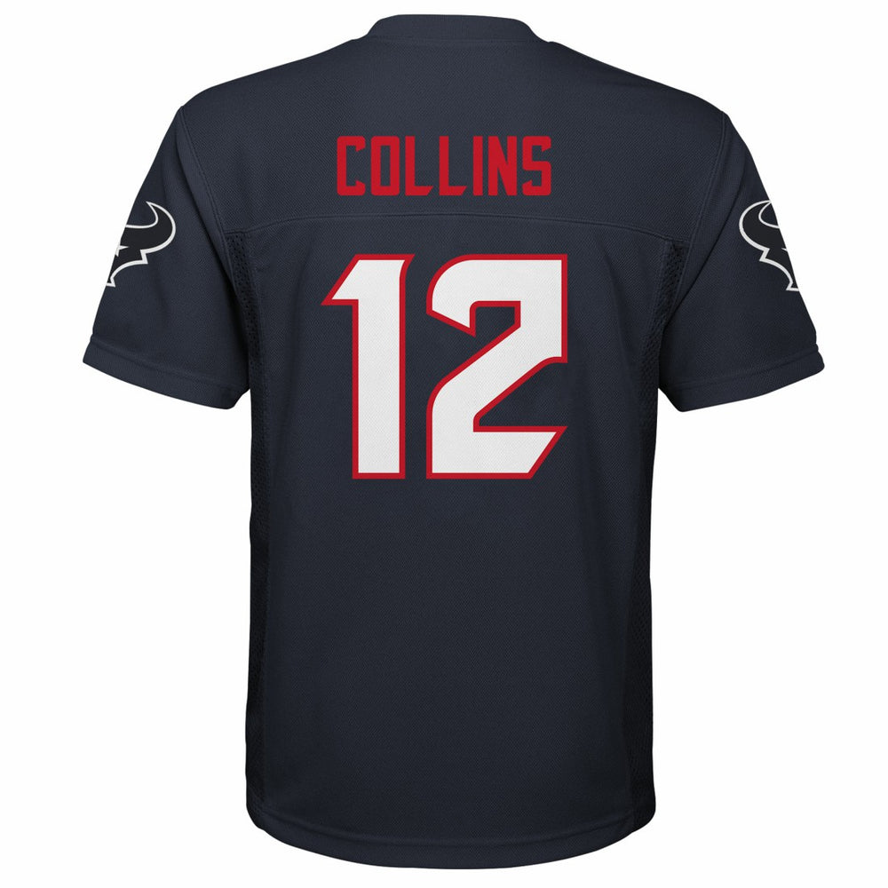 Nico Collins Houston Texans Youth Replica Player Jersey Navy | NFL