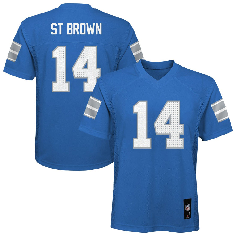 Amon-Ra St. Brown Detroit Lions Outerstuff Preschool Replica Player Jersey Blue | NFL