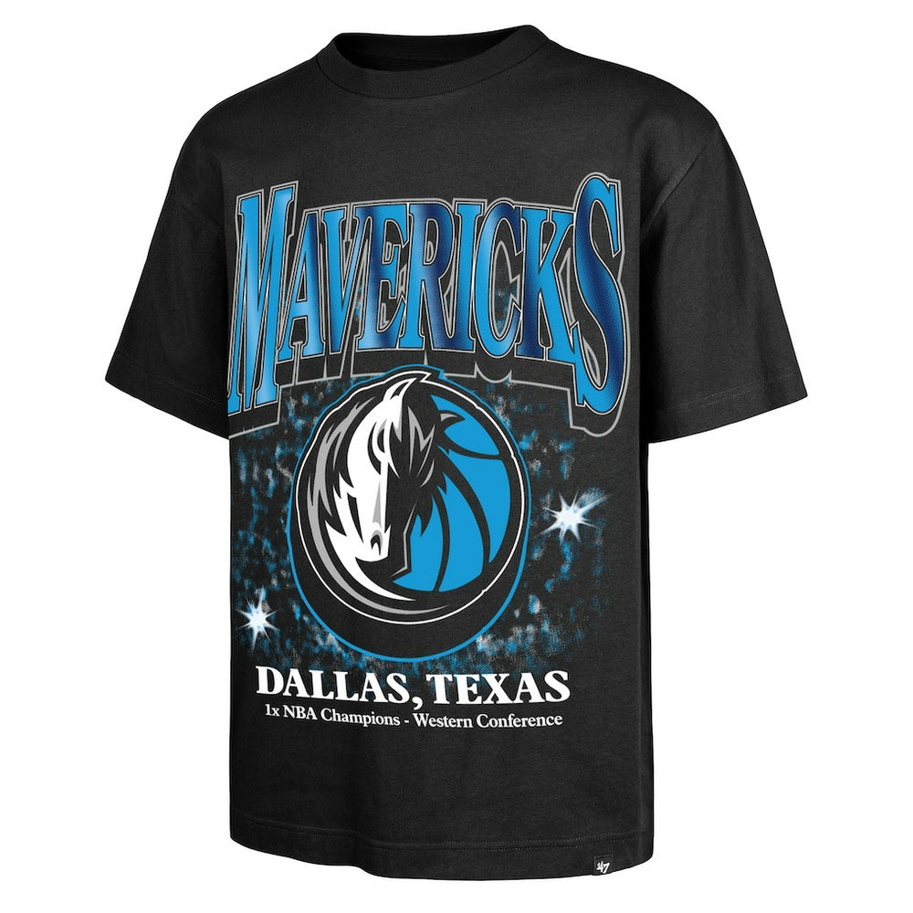 Dallas Mavericks '47 Past Champs Collection Flashbulb Foundation T-Shirt Black - NBA