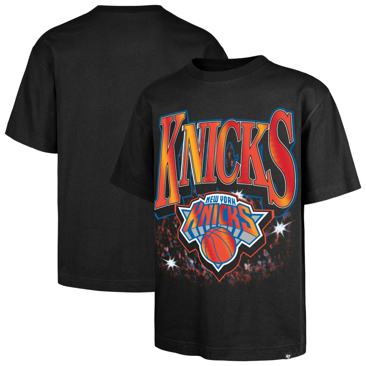 New York Knicks '47 Past Champs Collection Flashbulb Foundation T-Shirt Black - NBA
