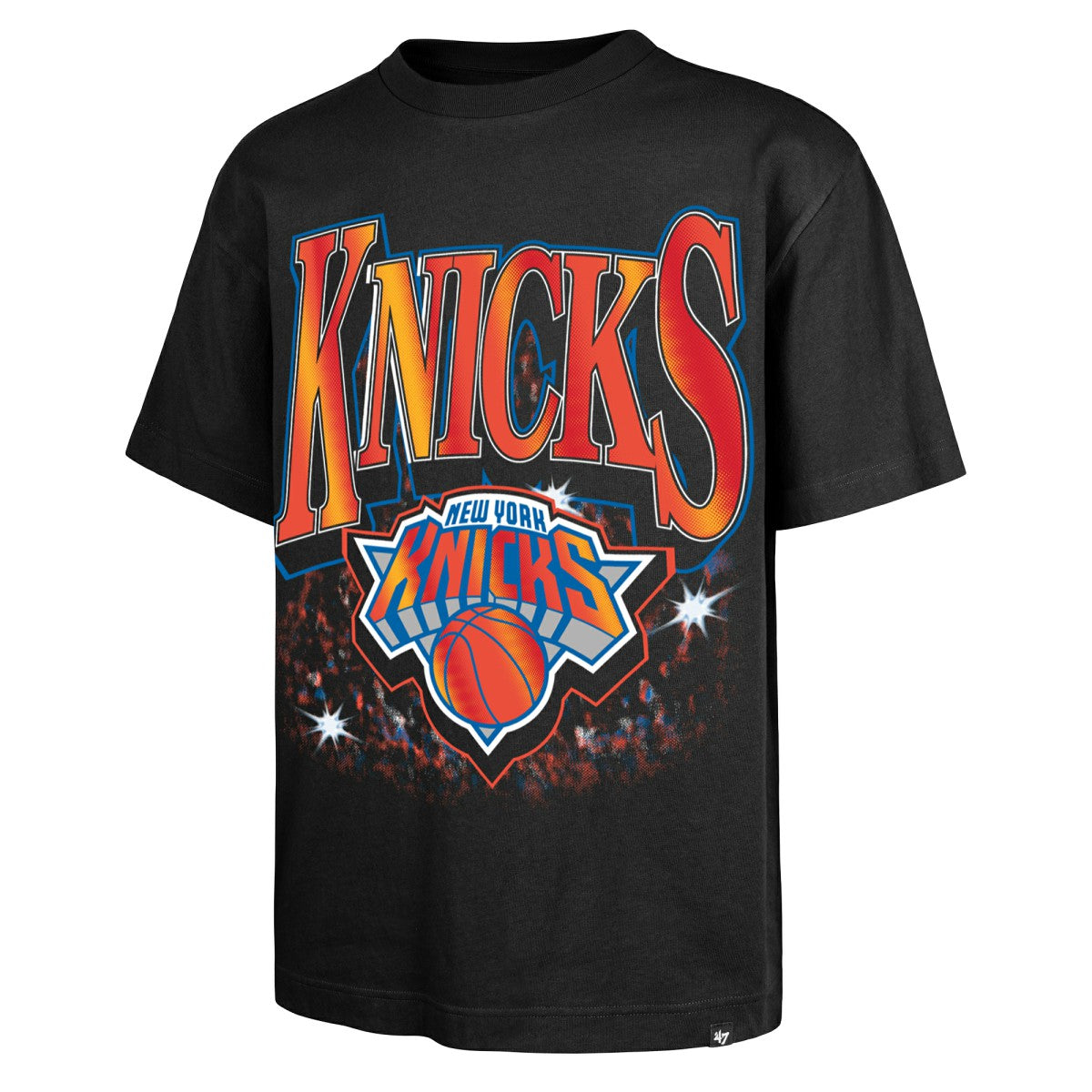 New York Knicks '47 Past Champs Collection Flashbulb Foundation T-Shirt Black - NBA