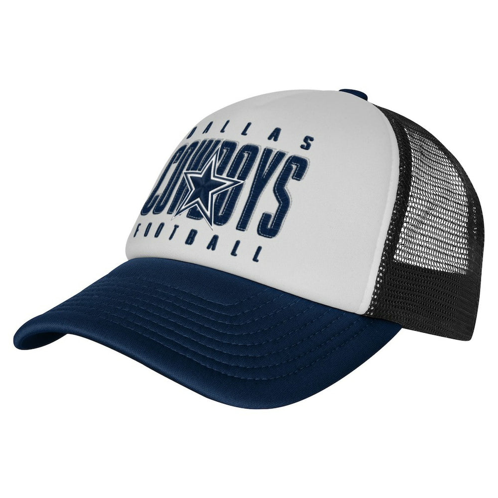 Dallas Cowboys Outerstuff Youth Essentials Trucker Adjustable Hat White | NFL