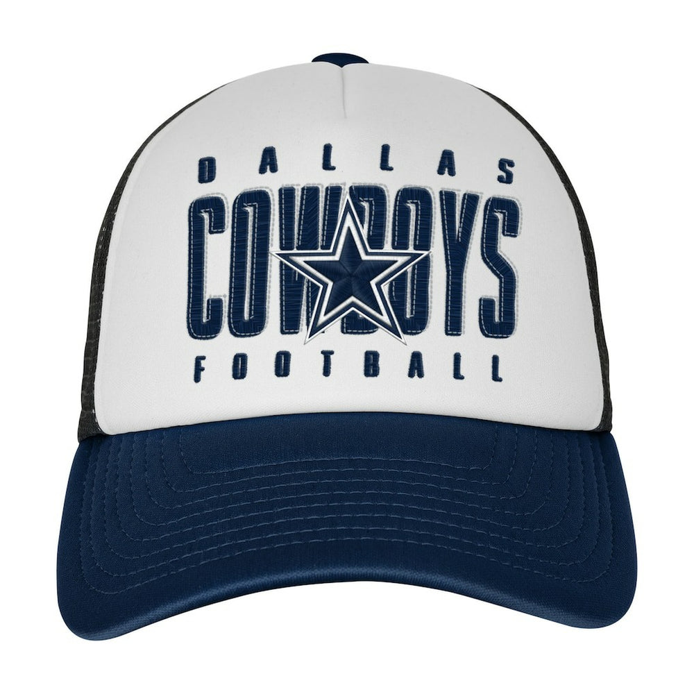 Dallas Cowboys Outerstuff Youth Essentials Trucker Adjustable Hat White | NFL