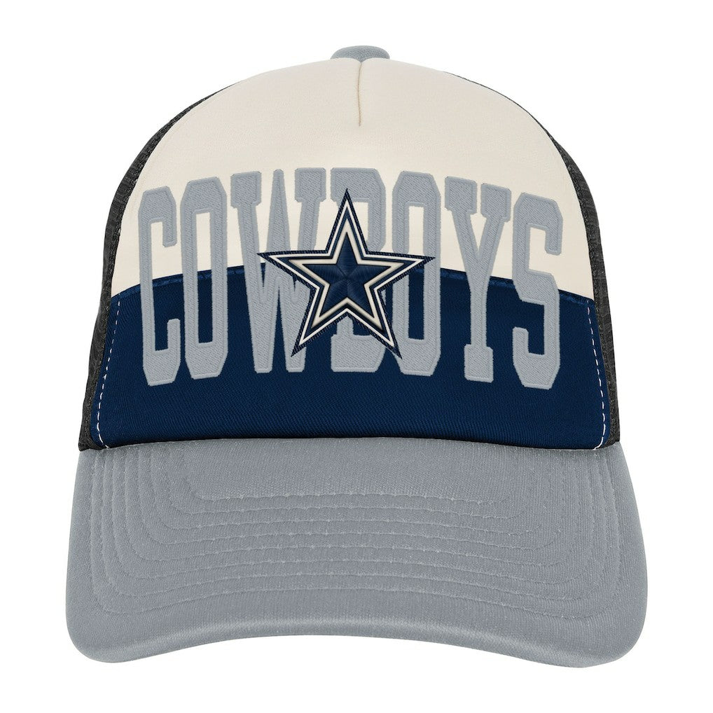 Dallas Cowboys Outerstuff Modern Fan Trucker Adjustable Hat White/Navy | NFL