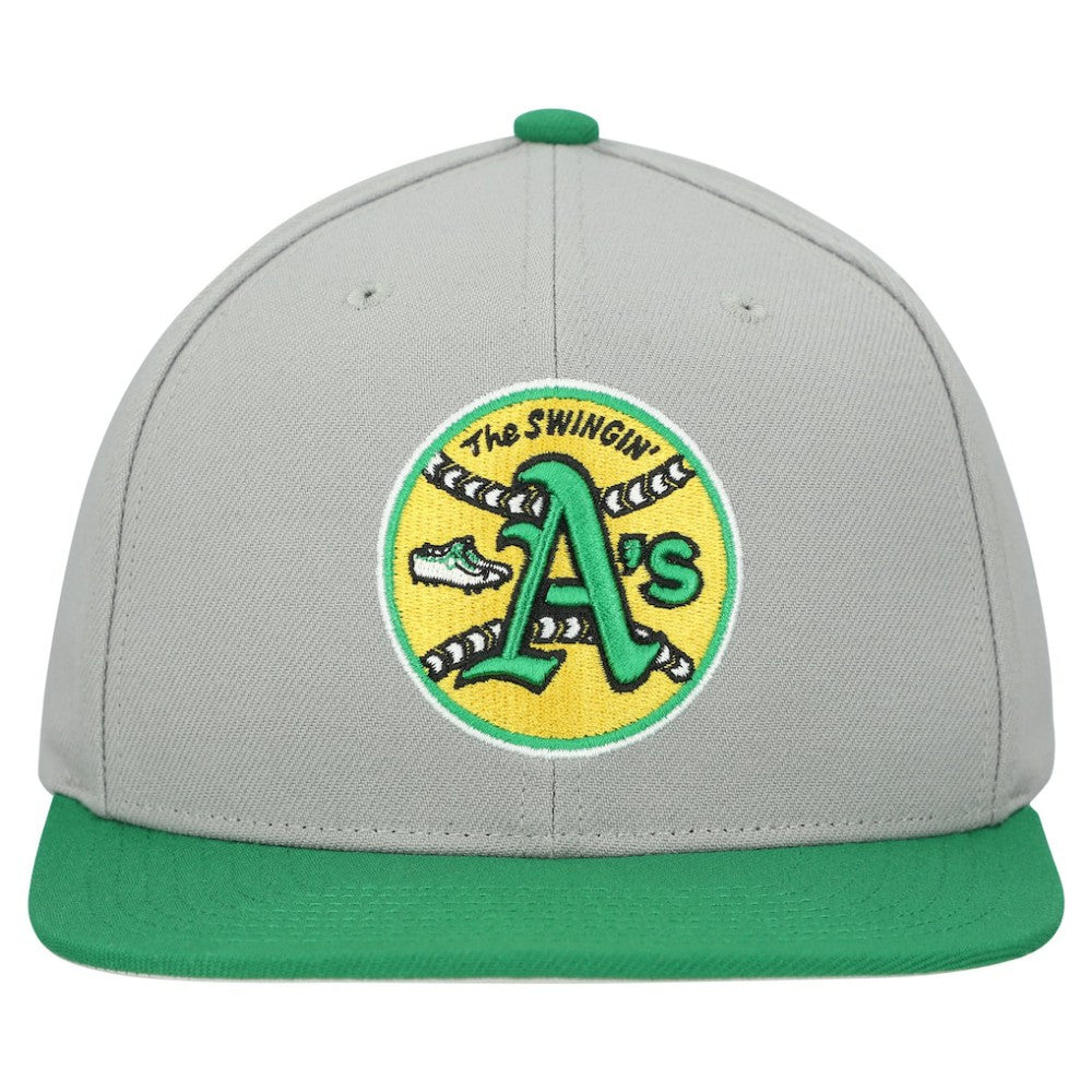 Athletics Mitchell & Ness Cooperstown Collection Basic Flip Snapback Hat - MLB