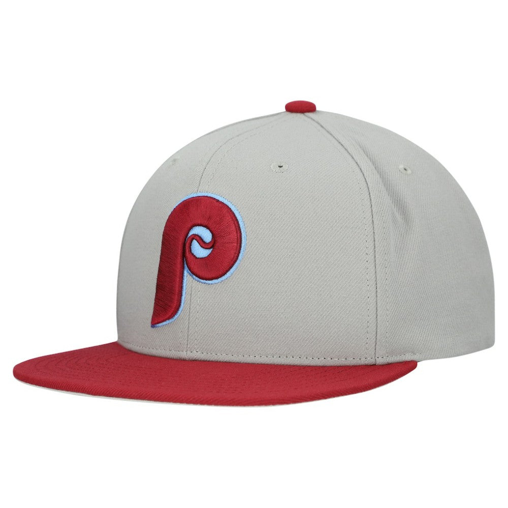 Philadelphia Phillies Mitchell & Ness Cooperstown Collection Basic Flip Snapback Hat - MLB