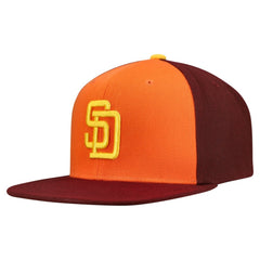 San Diego Padres Mitchell & Ness Cooperstown Collection Basic Flip Snapback Hat - MLB