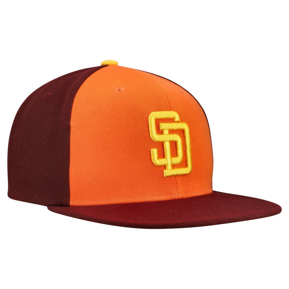 San Diego Padres Mitchell & Ness Cooperstown Collection Basic Flip Snapback Hat - MLB