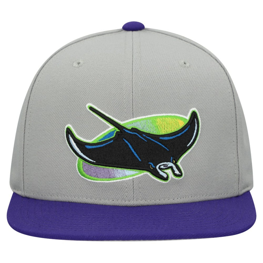 Tampa Bay Rays Mitchell & Ness Cooperstown Collection Basic Flip Snapback Hat - MLB