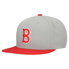 Boston Red Sox Mitchell & Ness Cooperstown Collection Basic Flip Snapback Hat - MLB