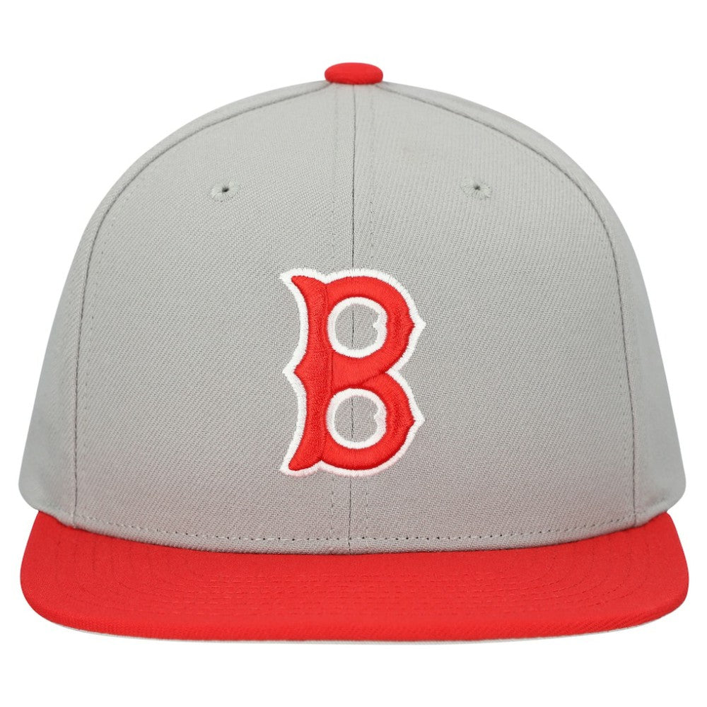 Boston Red Sox Mitchell & Ness Cooperstown Collection Basic Flip Snapback Hat - MLB