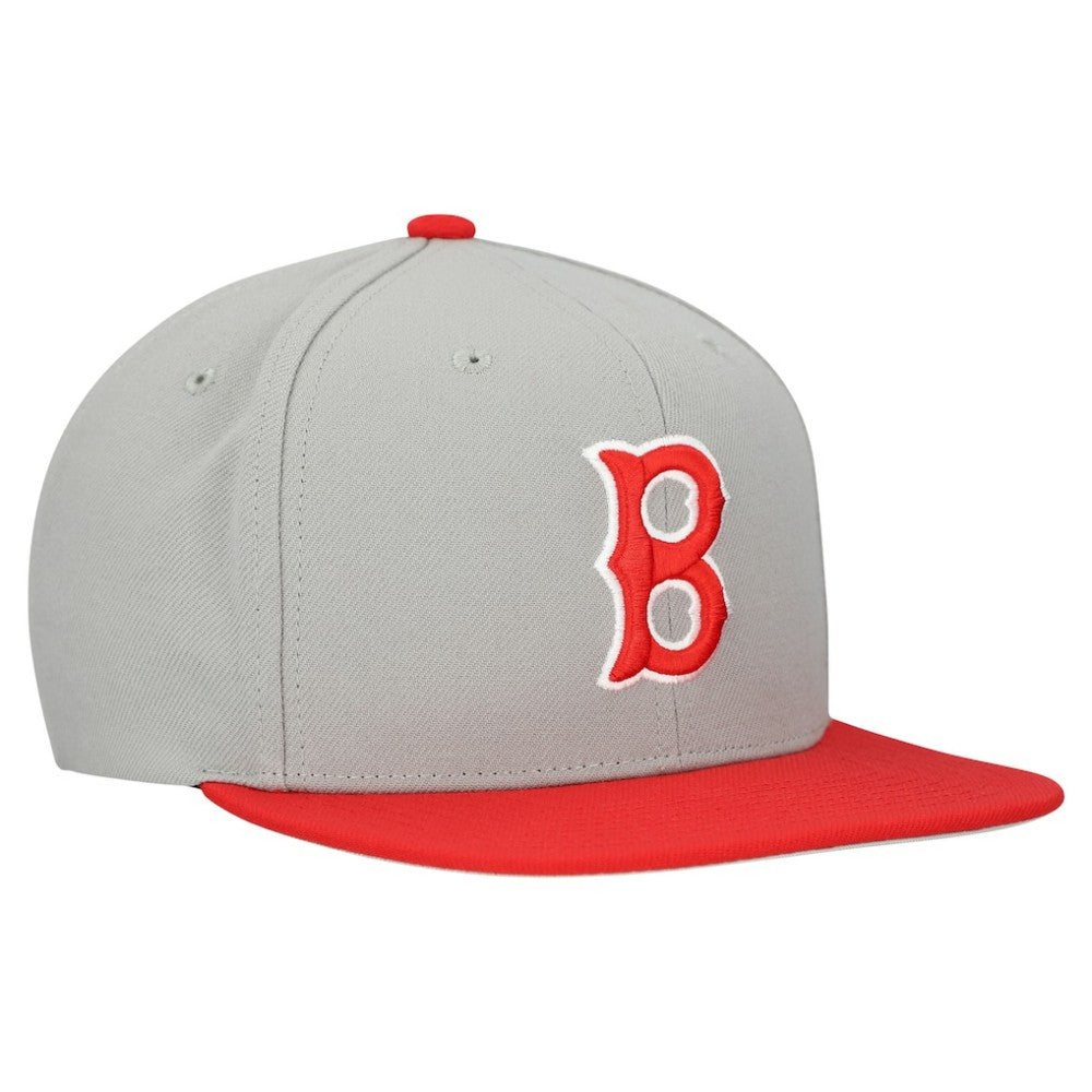 Boston Red Sox Mitchell & Ness Cooperstown Collection Basic Flip Snapback Hat - MLB