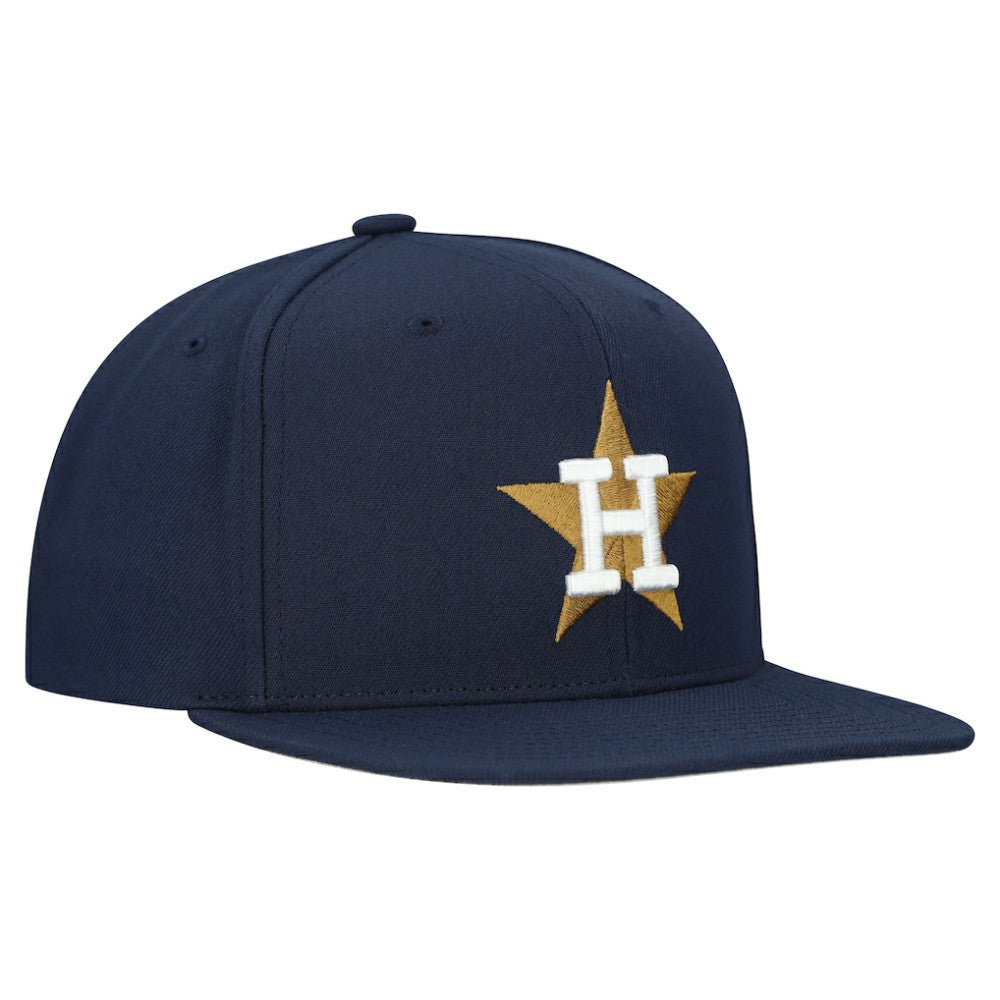 Houston Astros Mitchell & Ness Cooperstown Collection Basic Flip Snapback Hat - MLB