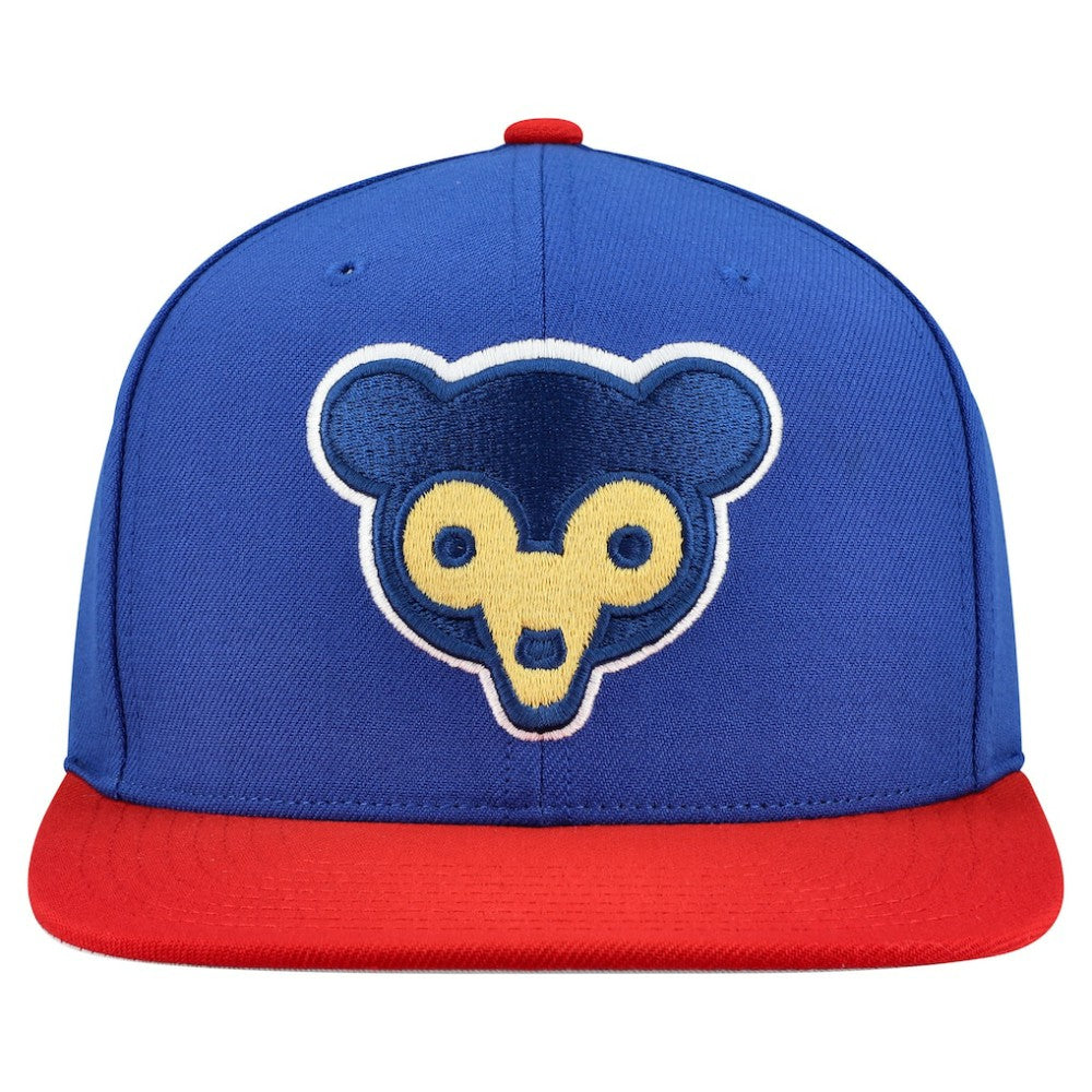 Chicago Cubs Mitchell & Ness Cooperstown Collection Basic Flip Snapback Hat - MLB