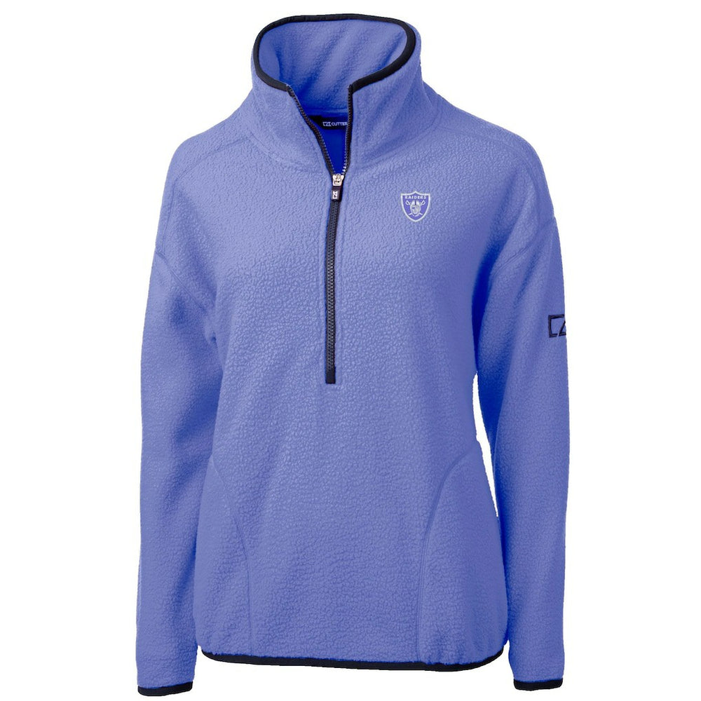 Las Vegas Raiders Cutter & Buck Women's Cascade Eco Fleece Half-Zip Jacket Lavender | NFL