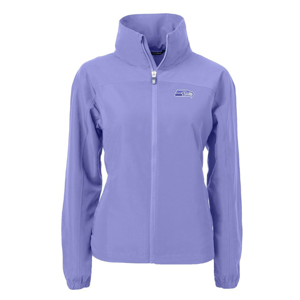Seattle Seahawks Cutter & Buck Women's Charter Eco Recycled Full-Zip Jacket Purple | NFL