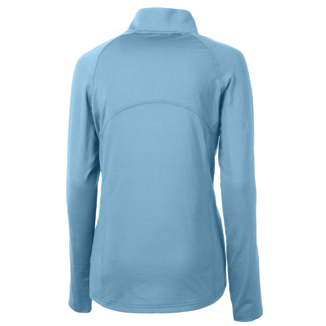 Houston Texans Cutter & Buck Women's Adapt Eco Knit Stretch Recycled Half-Zip Top Powder Blue | NFL