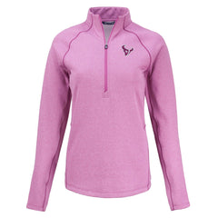 Houston Texans Cutter & Buck Women's Peshastin Eco Fleece Recycled Half-Zip Top Pink | NFL