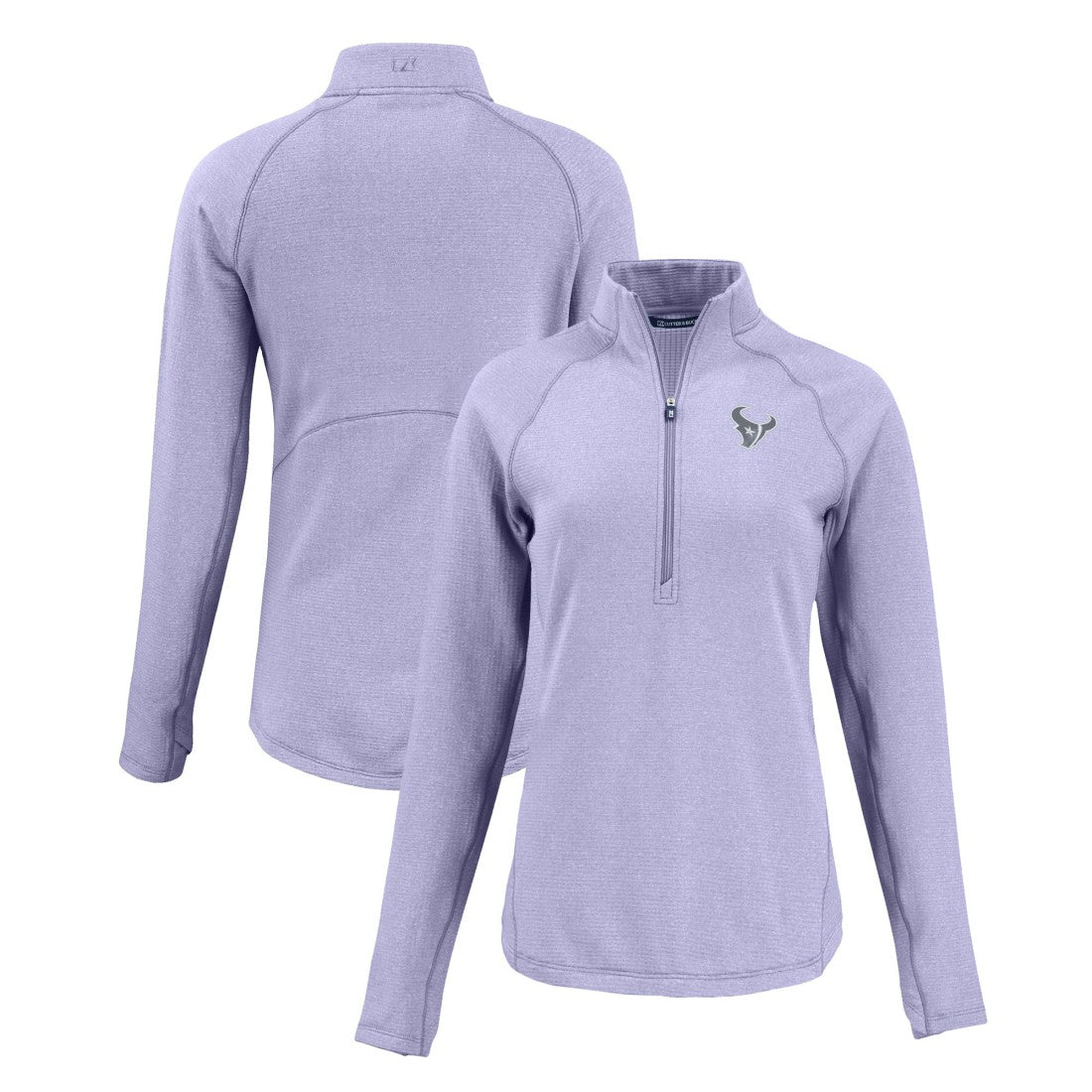 Houston Texans Cutter & Buck Women's Peshastin Eco Fleece Recycled Half-Zip Top Purple | NFL