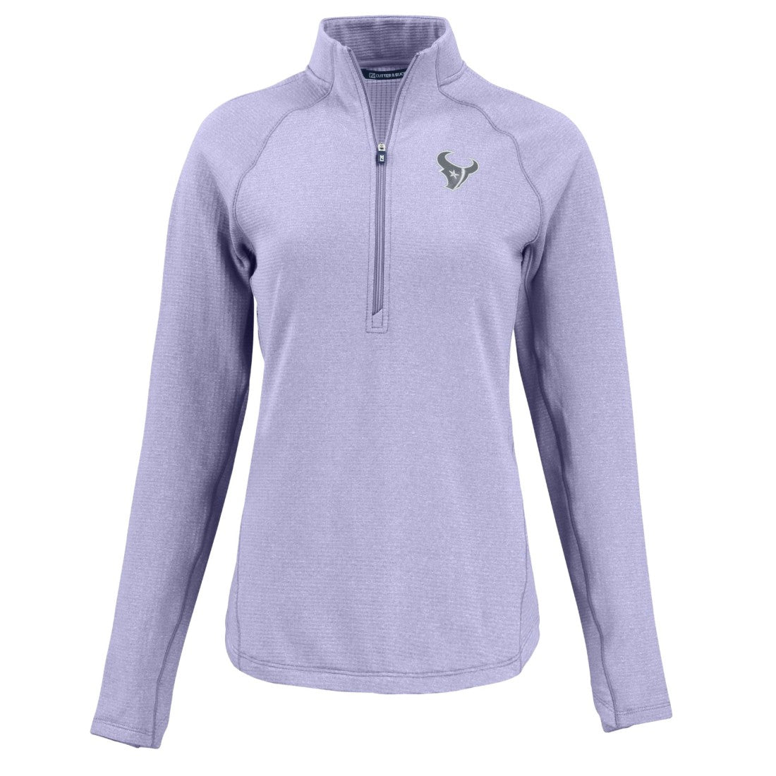 Houston Texans Cutter & Buck Women's Peshastin Eco Fleece Recycled Half-Zip Top Purple | NFL