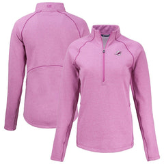 Miami Dolphins Cutter & Buck Women's Peshastin Eco Fleece Recycled Half-Zip Top Pink | NFL
