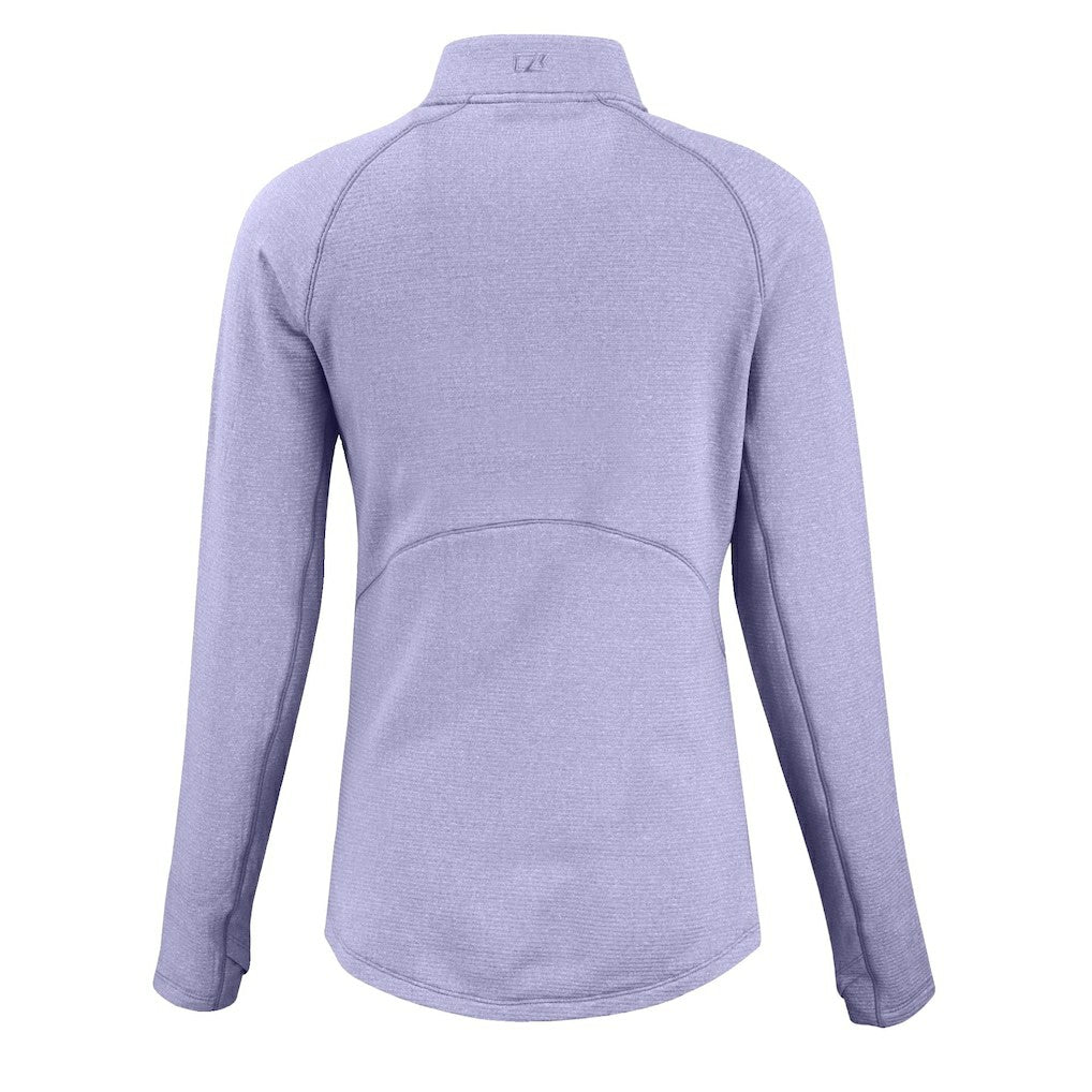 Minnesota Vikings Cutter & Buck Women's Peshastin Eco Fleece Recycled Half-Zip Top Purple | NFL